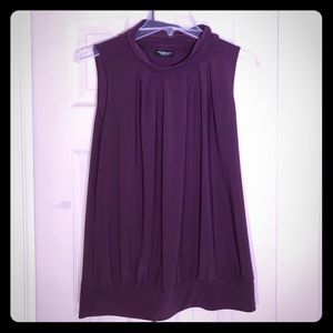 SALE!! 5/$20 - Purple draped silky blouse